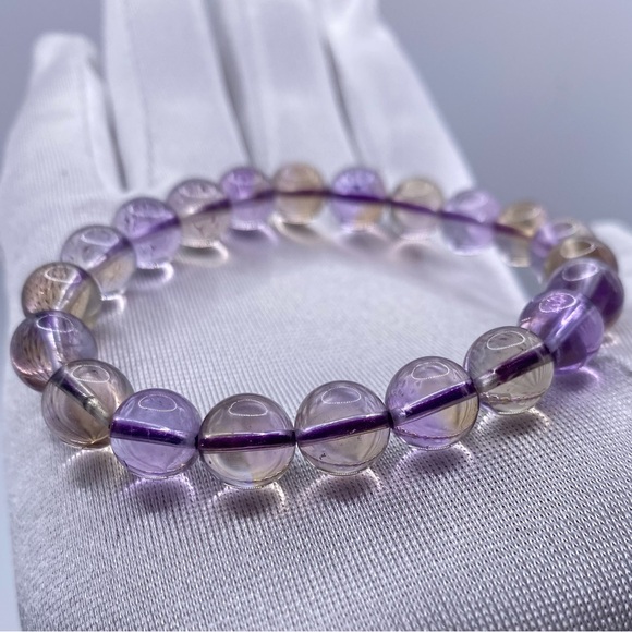 Natural Ametrine Crystal Bracelet 9mm